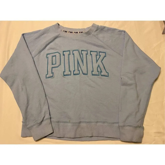 PINK VICTORIA SECRET - BABY BLUE - WOMEN SIZE MEDIUM - Picture 2 of 9